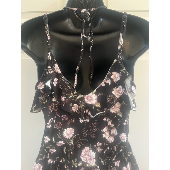 American Eagle Soft & Sexy Romper Floral Ruffle Sleeveless Size Small NWT‎ - Picture 6 of 8